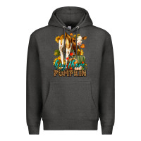 Charcoal Heather Hey There Pumpkin Fall Premium Hoodie - LillyAllenDesigns