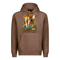 Chestnut Hey There Pumpkin Fall Premium Hoodie - LillyAllenDesigns