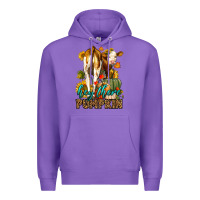 Purple Hey There Pumpkin Fall Premium Hoodie - LillyAllenDesigns