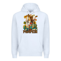 White Hey There Pumpkin Fall Premium Hoodie - LillyAllenDesigns