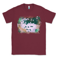 Burgundy Western Green Cowhide Frame Classic Tee - Bettercallsaul