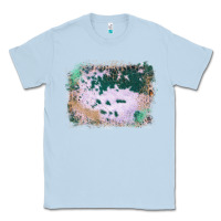 Dusty Blue Western Green Cowhide Frame Classic Tee - Bettercallsaul