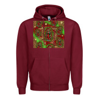 Burgundy our lady of Guadalupe Christmas Zipper Hoodie - Jasminsmagicworld