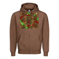 Chestnut our lady of Guadalupe Christmas Zipper Hoodie - Jasminsmagicworld