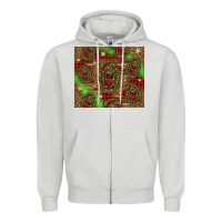 Dove Grey our lady of Guadalupe Christmas Zipper Hoodie - Jasminsmagicworld