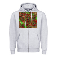 Heather Grey our lady of Guadalupe Christmas Zipper Hoodie - Jasminsmagicworld