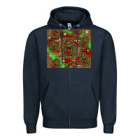 Navy our lady of Guadalupe Christmas Zipper Hoodie - Jasminsmagicworld