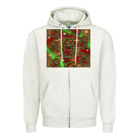 Oatmeal Heather our lady of Guadalupe Christmas Zipper Hoodie - Jasminsmagicworld