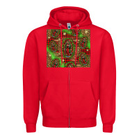Red our lady of Guadalupe Christmas Zipper Hoodie - Jasminsmagicworld
