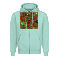 Seafoam our lady of Guadalupe Christmas Zipper Hoodie - Jasminsmagicworld