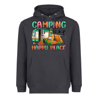 Smoke camping is my happy place Heavyweight Hoodie - MaliasSmallBusiness
