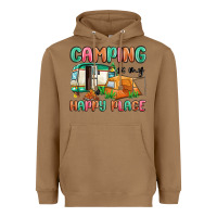 Toasted Coconut camping is my happy place Heavyweight Hoodie - MaliasSmallBusiness