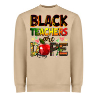 Mushroom Black Teacher's are dope juneteenth Heavyweight Sweatshirt - Zillion Design Studio