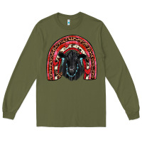 Army Green valentines black angus  rainbow Long Sleeve Tee - JahusDesignShop
