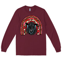 Burgundy valentines black angus  rainbow Long Sleeve Tee - JahusDesignShop