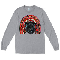 Heather Grey valentines black angus  rainbow Long Sleeve Tee - JahusDesignShop
