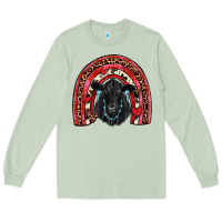 Matcha valentines black angus  rainbow Long Sleeve Tee - JahusDesignShop