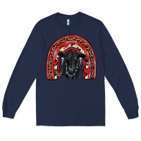 Navy valentines black angus  rainbow Long Sleeve Tee - JahusDesignShop