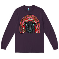 Plum valentines black angus  rainbow Long Sleeve Tee - JahusDesignShop
