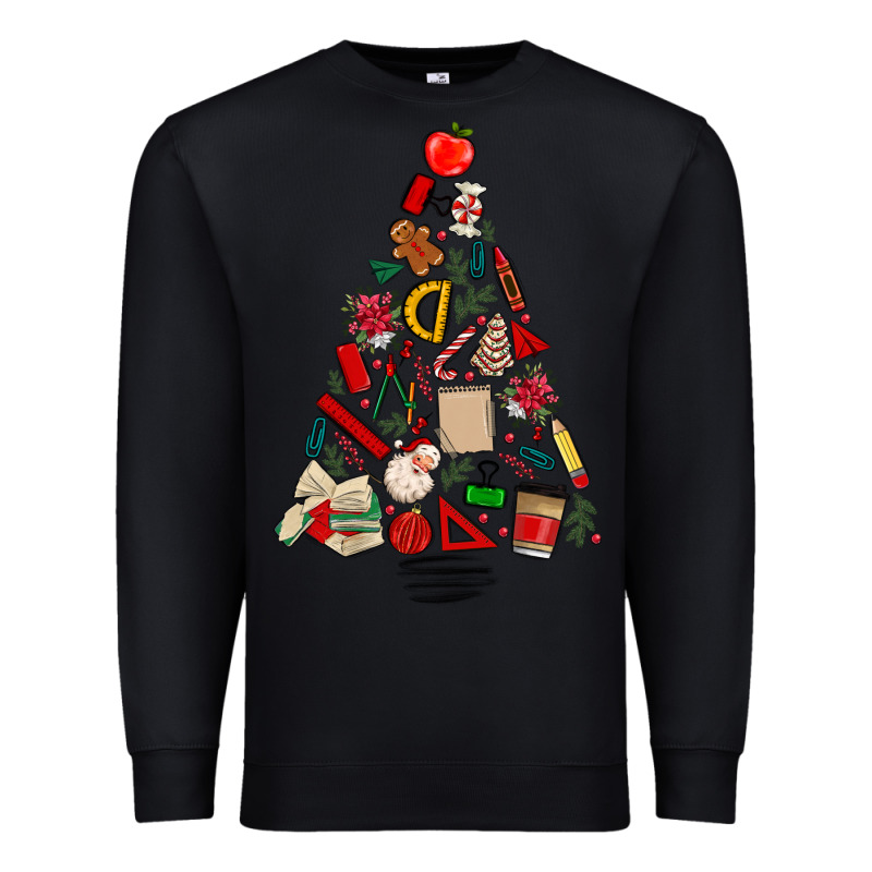 Teacher Christmas Tree Premium Sweatshirt by MaliasSmallBusiness | Teevron