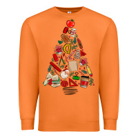 Carrot teacher christmas tree Premium Sweatshirt - MaliasSmallBusiness