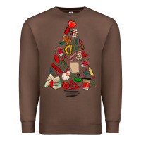 Chestnut teacher christmas tree Premium Sweatshirt - MaliasSmallBusiness