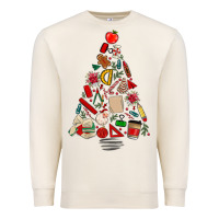Sandshell teacher christmas tree Premium Sweatshirt - MaliasSmallBusiness