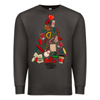 Smoke teacher christmas tree Premium Sweatshirt - MaliasSmallBusiness