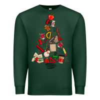 Sports Green teacher christmas tree Premium Sweatshirt - MaliasSmallBusiness