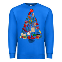 True Royal teacher christmas tree Premium Sweatshirt - MaliasSmallBusiness