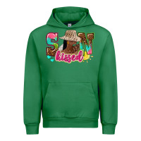Emerald Afro woman with sunkissed Urban Hoodie - NancyCooperArtShop