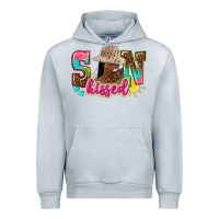 Heather Grey Afro woman with sunkissed Urban Hoodie - NancyCooperArtShop