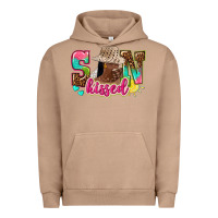 Pigment Burro Afro woman with sunkissed Urban Hoodie - NancyCooperArtShop
