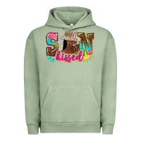 Pigment Oil Green Afro woman with sunkissed Urban Hoodie - NancyCooperArtShop