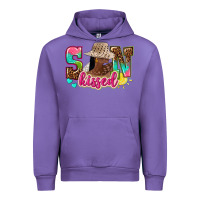 Tulip Afro woman with sunkissed Urban Hoodie - NancyCooperArtShop
