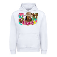White Afro woman with sunkissed Urban Hoodie - NancyCooperArtShop