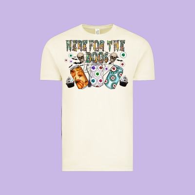 Here For The Boos Vintage Tee Designed By Cowhidedigitalart