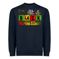 Navy Black the prime element juneteenth Heavyweight Sweatshirt - Zillion Design Studio