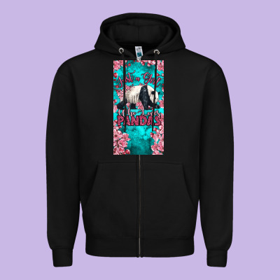Just A Girl Who Loves Pandas Zipper Hoodie Designed By Lillyallendesigns