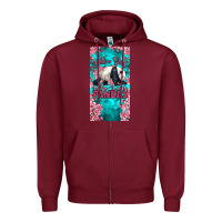 Burgundy just a girl who loves pandas Zipper Hoodie - LillyAllenDesigns