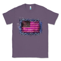 Lavender Old Leopard American Flag Classic Tee - Bettercallsaul