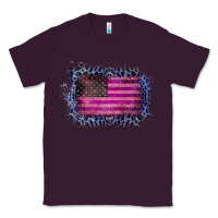 Plum Old Leopard American Flag Classic Tee - Bettercallsaul