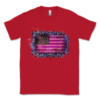 Red Old Leopard American Flag Classic Tee - Bettercallsaul