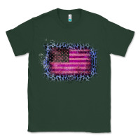 Sports Green Old Leopard American Flag Classic Tee - Bettercallsaul