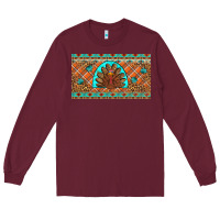 Burgundy Thanksgiving Turkey Long Sleeve Tee - Artiststas