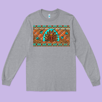 Thanksgiving Turkey Long Sleeve Tee Designed By Artiststas