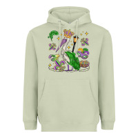 Matcha mardi gras pelican Heavyweight Hoodie - MaliasSmallBusiness