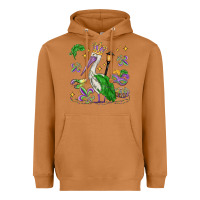 Meerkat mardi gras pelican Heavyweight Hoodie - MaliasSmallBusiness