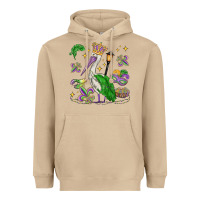 Mushroom mardi gras pelican Heavyweight Hoodie - MaliasSmallBusiness