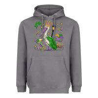 Storm mardi gras pelican Heavyweight Hoodie - MaliasSmallBusiness